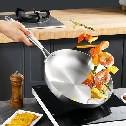 Poêle inox - La cuisine et ses accessoires.com